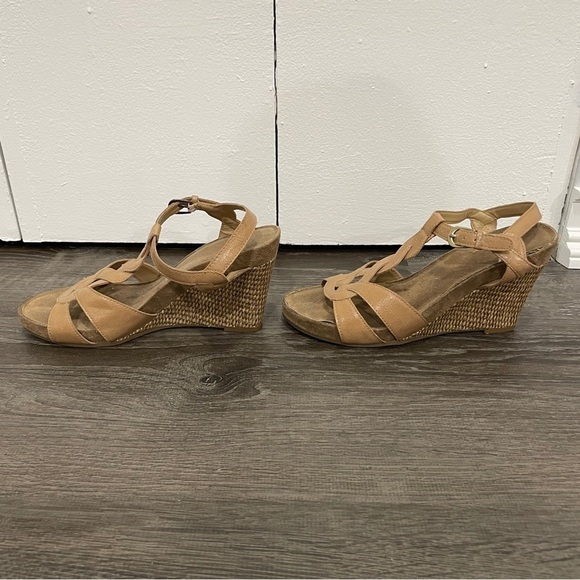 A2 by Aerosoles Brown Braided Wedge Sandal - Picture 4 of 11